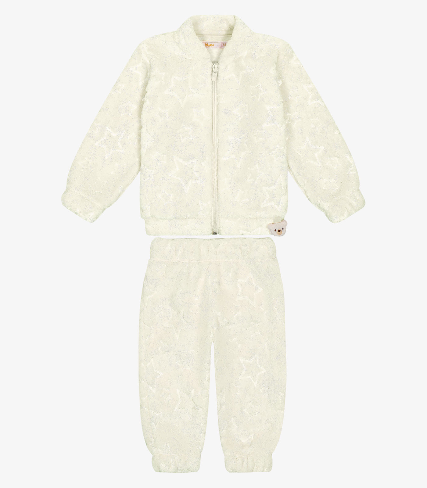 Conjunto Infantil Jaqueta Com Calça Trick Nick Bege 2