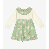 Vestido Infantil Manga Longa Trick Nick Verde P