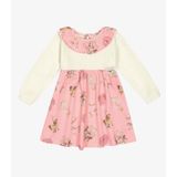 Vestido Infantil Manga Longa Trick Nick Rosa G