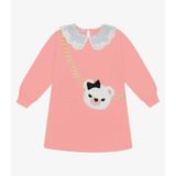 Vestido Infantil Manga Longa Trick Nick Rosa 4