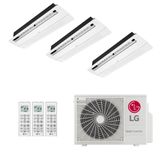 Ar-condicionado Multi Split Inverter Lg 21.000 (3x Evap Cassete 1 Via 9.000) Quente/frio 220v