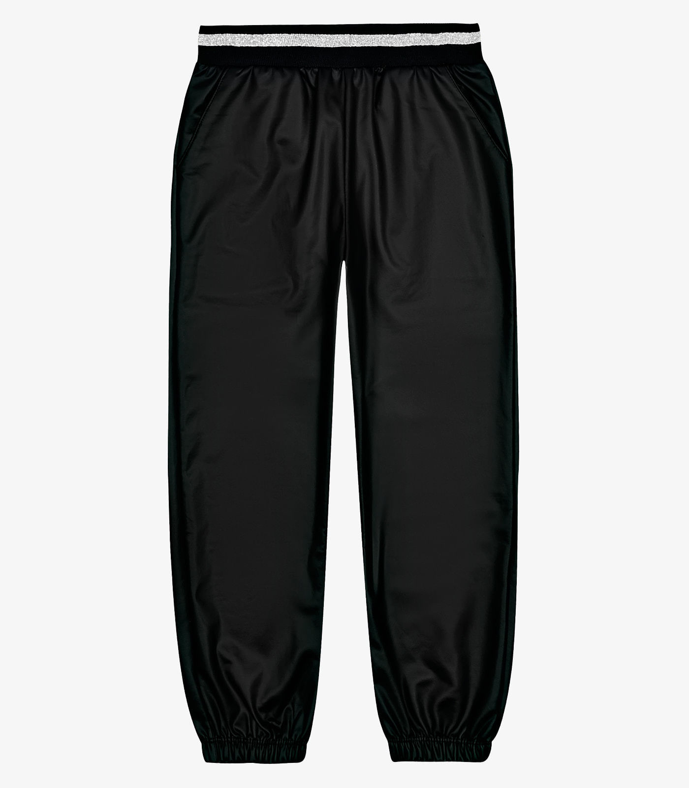 Calça Jogger Infantil Feminina Trick Nick Preto 4