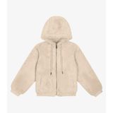 Jaqueta Infantil Feminina Com Capuz Trick Nick Bege 1