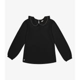 Blusa Manga Longa Infantil Feminina Trick Nick Preto 10
