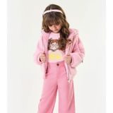 Blusa Infantil Feminina Manga Longa Trick Nick Rosa 6