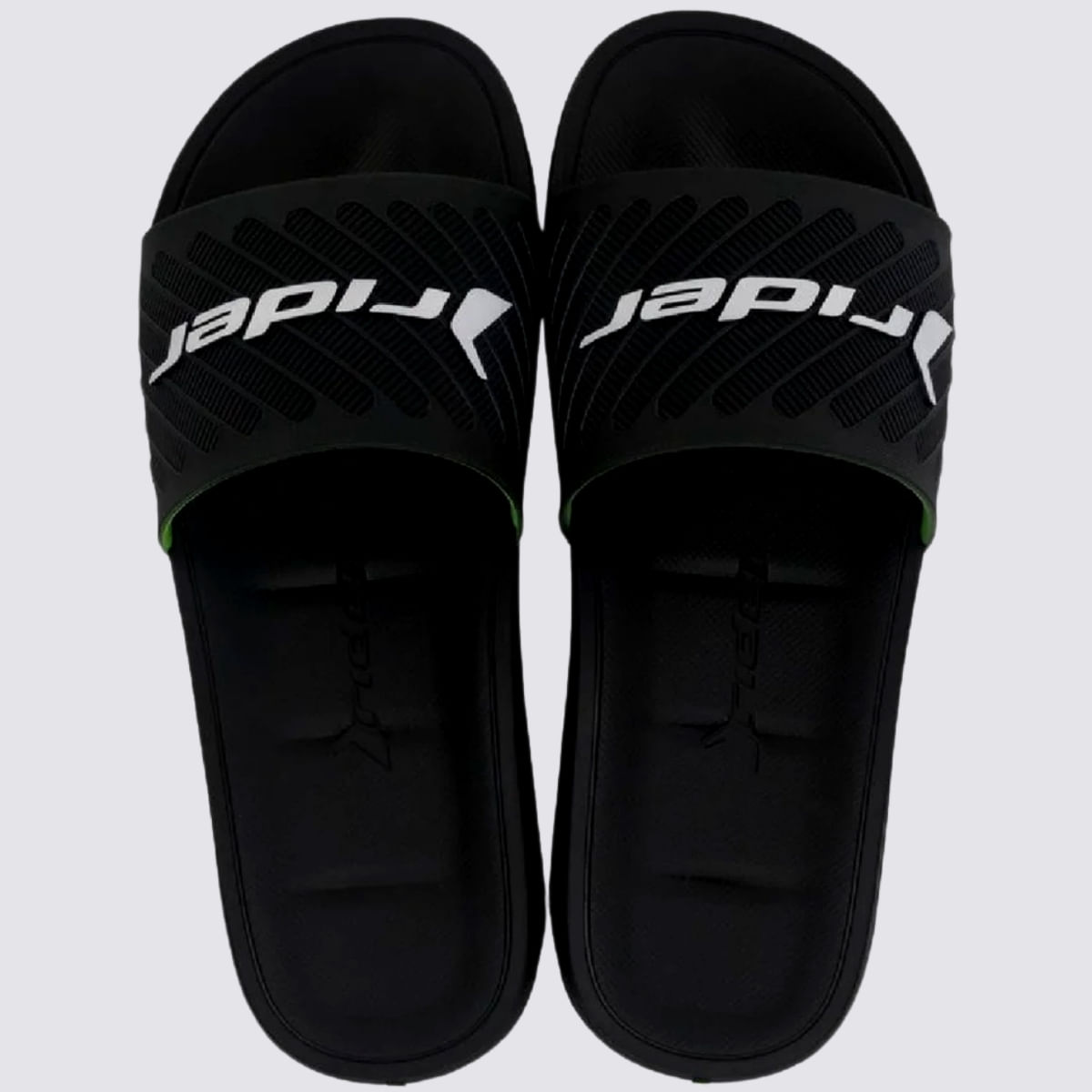 Chinelo Masculino Rider Free Ii Slide 12323 - Preto/preto/verde - 37