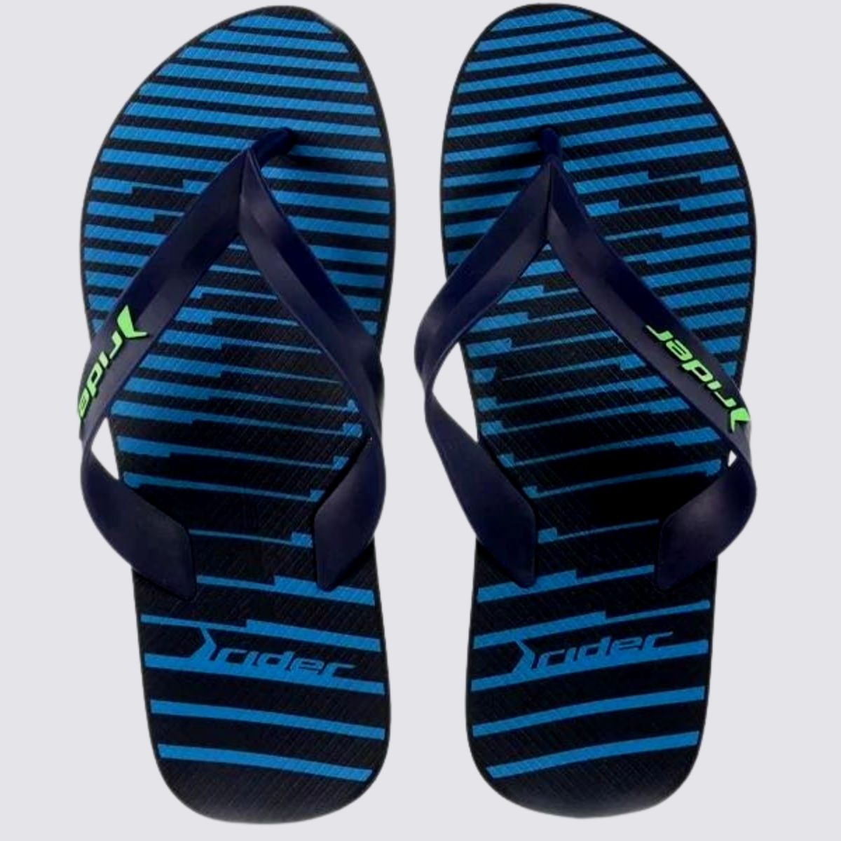 Chinelo Masculino De Dedo Rider Feel Urban 12318 - Azul/azul/verde - 39