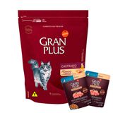 Ração Gran Plus Gatos Castrados Frango E Arroz - 10,1kg + Surpresa