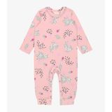 Macacão Infantil Feminino Estampado Rovi Kids Rosa G