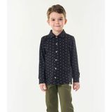 Camisa Infantil Masculina Manga Longa Trick Nick Preto 6