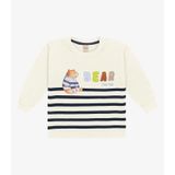 Camiseta Infantil Masculina Manga Longa Trick Nick Bege 3