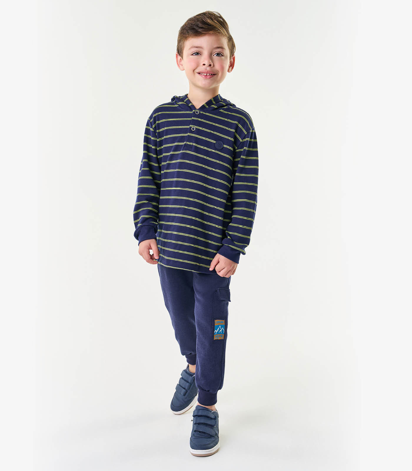 Conjunto Infantil Blusão Com Calça Trick Nick Azul 4
