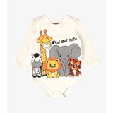 Body Infantil Masculino Bixinhos Rovi Kids Bege Gg