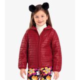 Jaqueta Infantil Feminina Em Microfibra Rovi Kids Vermelho 10