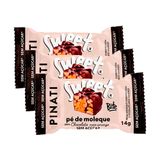 Kit 3 Bombom Pinati Sweet Bite Pé De Moleque Sem Açúcar 14g