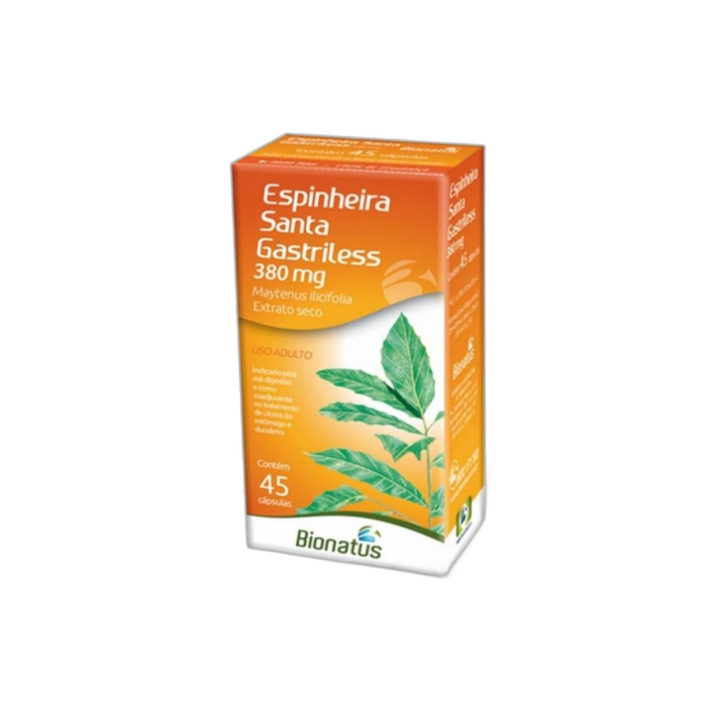 Espinheira Santa Gastriless 380mg Com 45 Cápsulas
