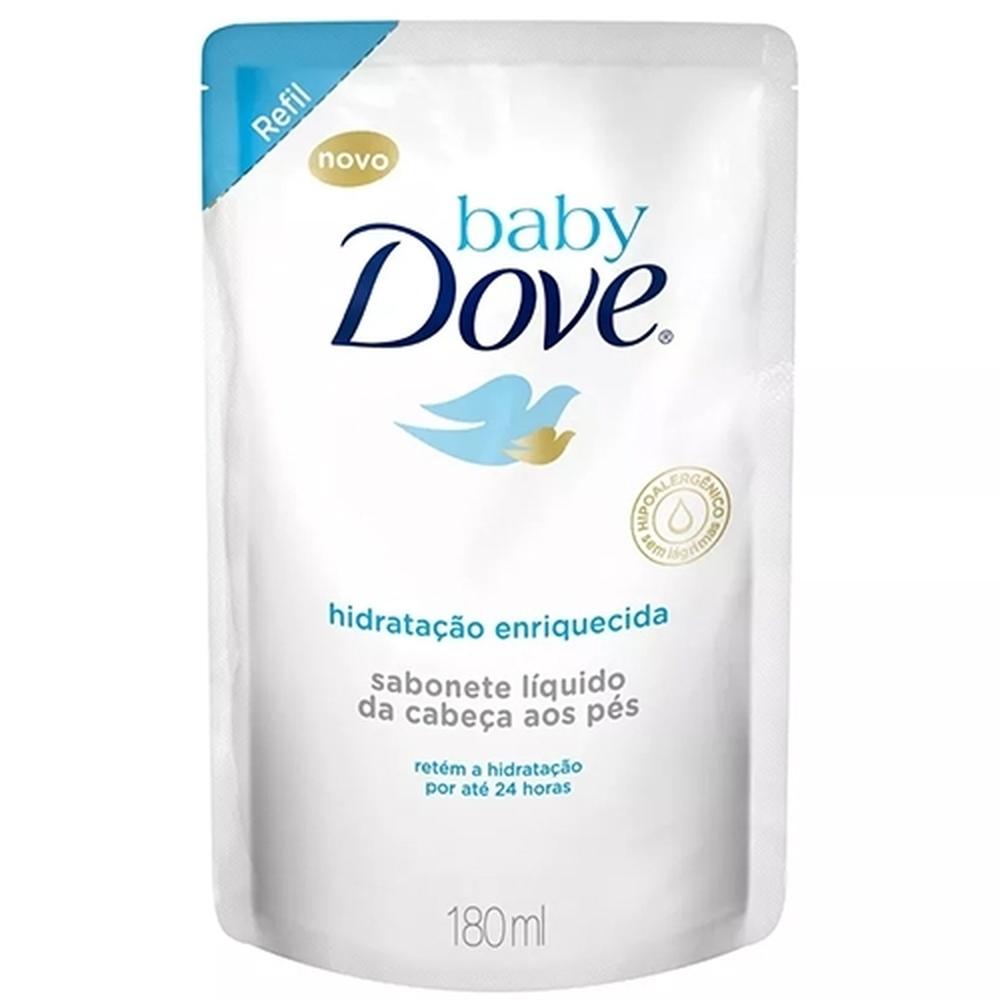 Refil Sabonete Líquido Baby Dove Hidratação 180ml