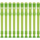 Kit 10 Flautas Doce Soprano Germânica Em C Yrs-20g Verde Yamaha