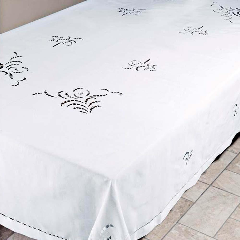 Toalha De Mesa Retangular 180x225cm 7013 - Rafimex Branca