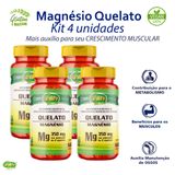 Kit 4 X Magnésio Quelato 700mg Unilife Vegano 240 Cápsulas