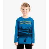 Camiseta Infantil Masculina Manga Longa Rovi Kids Azul 4
