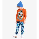 Calça Infantil Masculina Camuflada Rovi Kids Azul 4