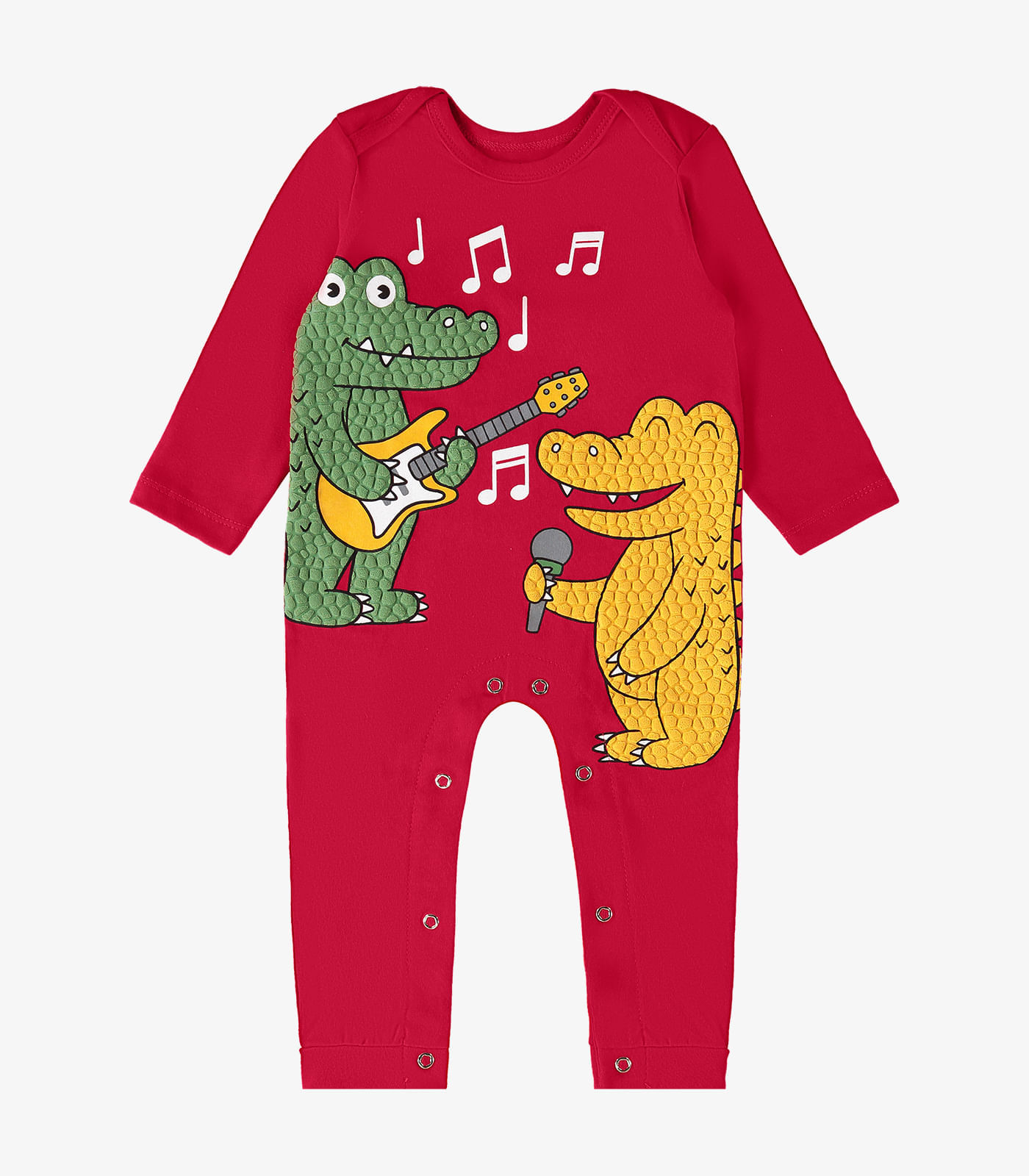 Macacão Infantil Masculino Dino Rovi Kids Vermelho Gg