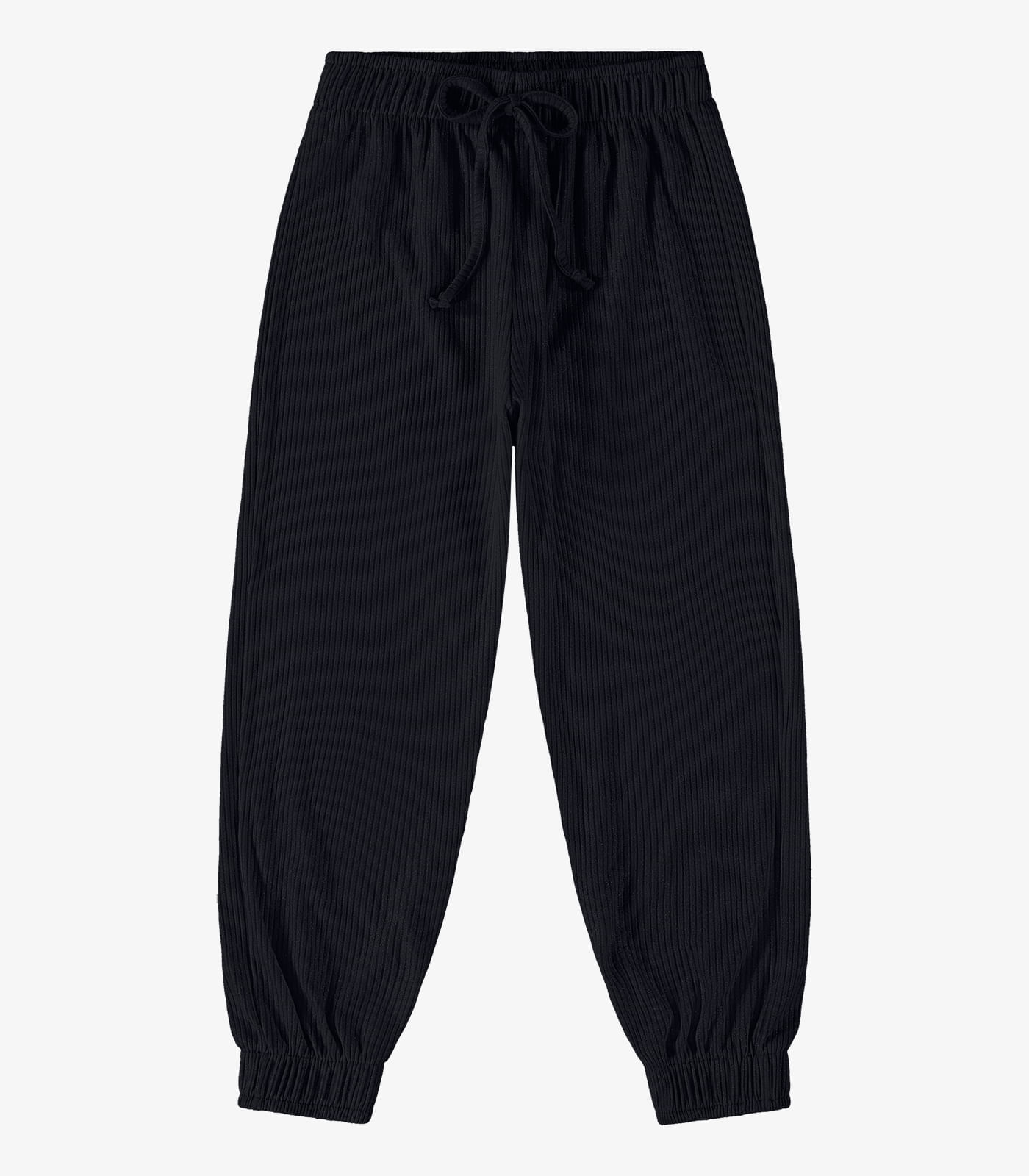 Calça Jogger Infantil Feminina Rovi Kids Preto 8