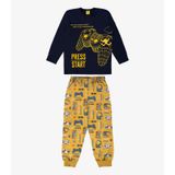 Pijama Infantil Masculino Gamer Rovi Kids Azul 12