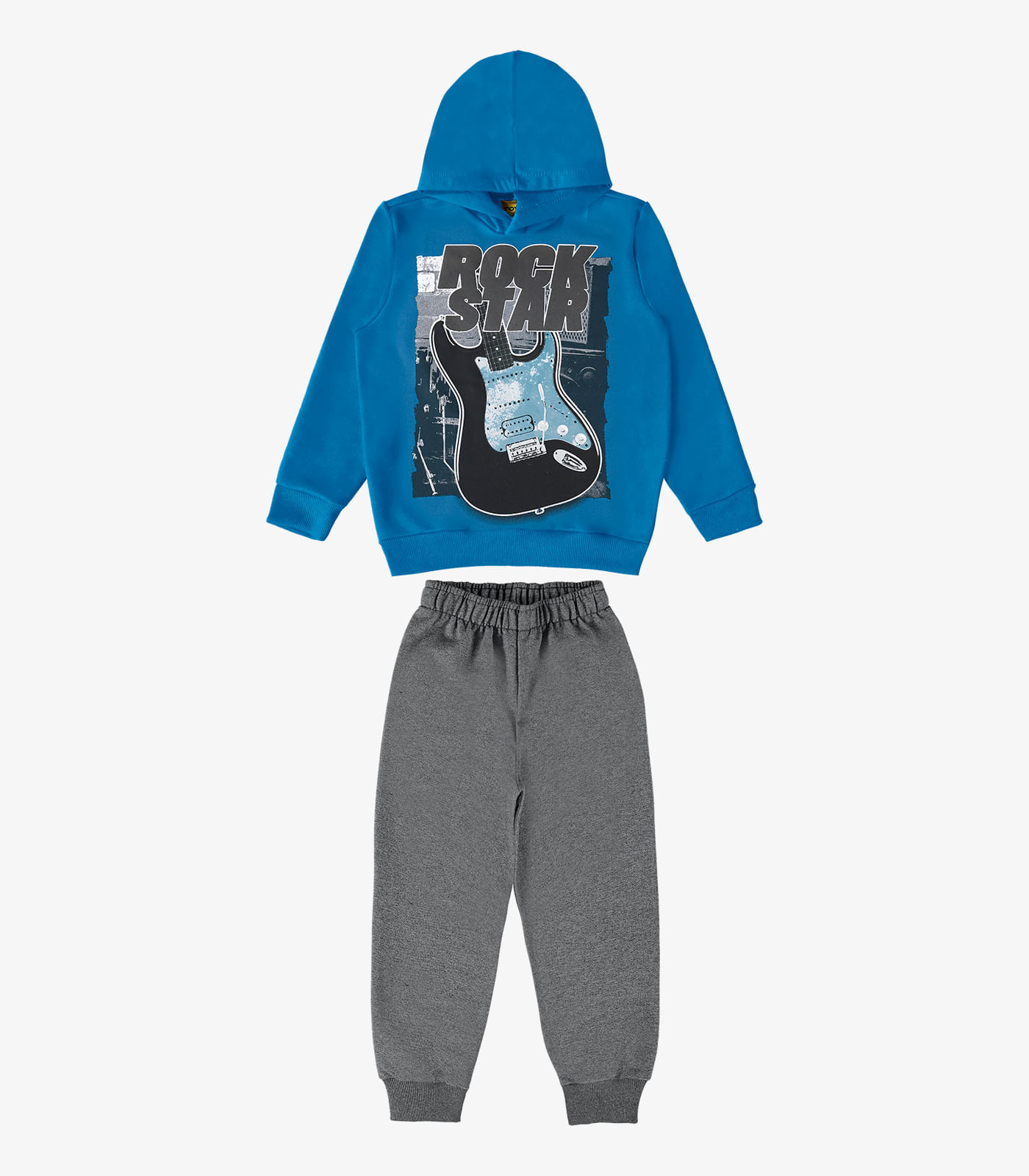 Conjunto Blusão Com Capuz E Calça Rovi Kids Azul 4