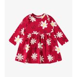 Vestido Infantil Manga Longa Rovi Kids Vermelho Gg