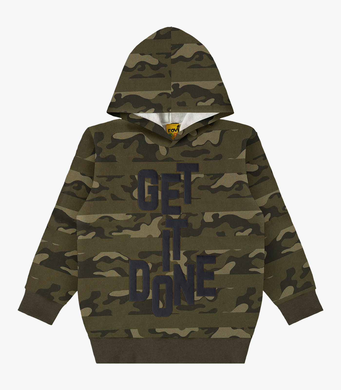 Blusão Infantil Masculino Com Capuz Rovi Kids Verde 6