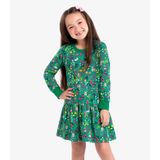 Vestido Infantil Estampado Rovi Kids Verde 1