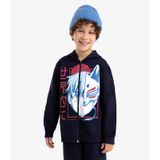 Jaqueta Infantil Com Capuz Em Moletom Rovi Kids Azul 12