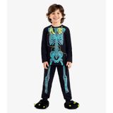 Pijama Infantil Masculino Em Meia Malha Rovi Kids Preto 10