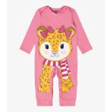 Macacão Infantil Feminino Rovi Kids Rosa Gg