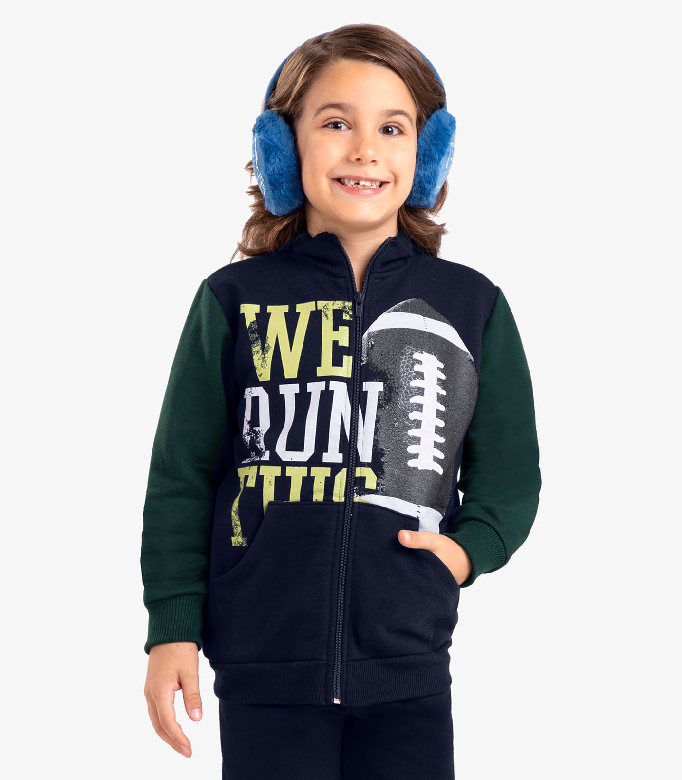 Jaqueta Infantil Masculina Rovi Kids Azul 8