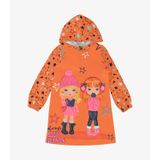 Vestido Infantil Manga Longa E Capuz Rovi Kids Laranja 4