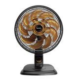 Ventilador De Mesa Mallory Egeo 40cm Preto E Dourado - 220v