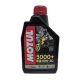 Óleo Lubrificante Do Motor Motul 5000+ 10w30 4t Semissintético Para Motos Até 660cc 1l