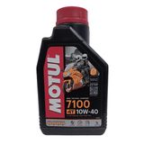 Óleo Lubrificante Do Motor Motul 7100 10w40 4t 100% Sintético - 1l