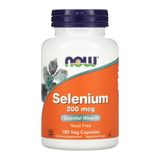 Selênio 200mcg Now Foods Sem Fermento 180 Cáps Importado