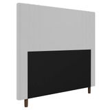 Cabeceira Cama Box Casal King Size Ferrara 193cm Corano Branco - Desk Design