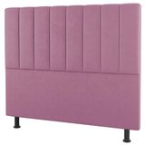 Cabeceira Cama Box Casal King Size Cora 195cm Suede Rosa - Desk Design