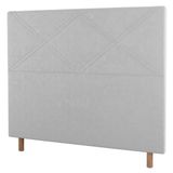 Cabeceira Cama Box Casal King Size Cairo 195cm Corano Branco - Desk Design