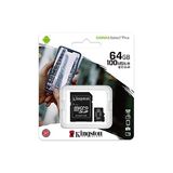 Cartao Micro Sd Kingston Class 10 64gb 100 Mb/s