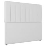 Cabeceira Cama Box Casal King Size Ivana 193cm Sintético Branco - Desk Design