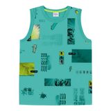 Regata Infantil Masculina Estampada Rovi Kids Verde 6