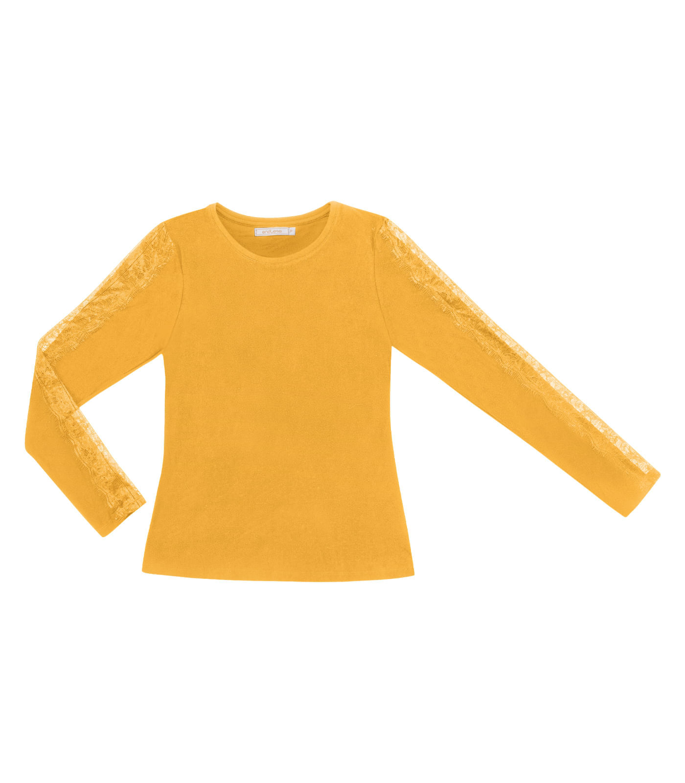 Blusa Manga Longa Feminina Endless Amarelo Gg