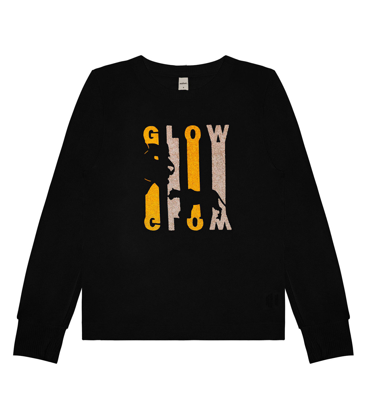 Blusa Feminina Manga Longa Glow Rovitex Preto M